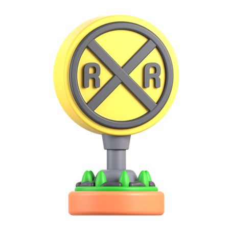 철도 건널목  3D Icon