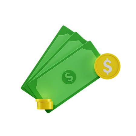 돈  3D Icon