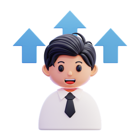 従業員の昇進  3D Icon