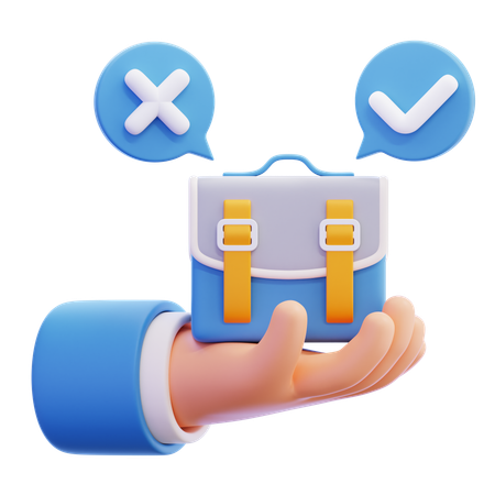 求人  3D Icon