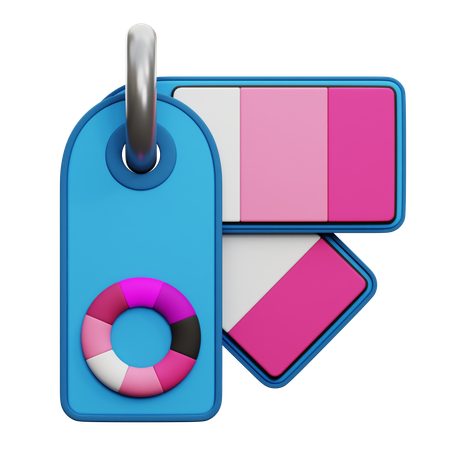 색상 팔레트  3D Icon