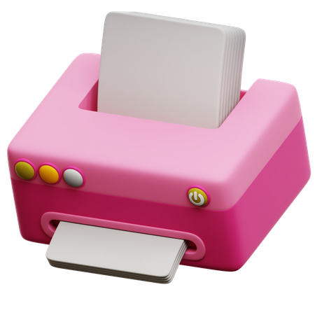 인쇄기  3D Icon