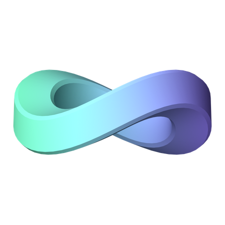 無限大記号ループ  3D Icon