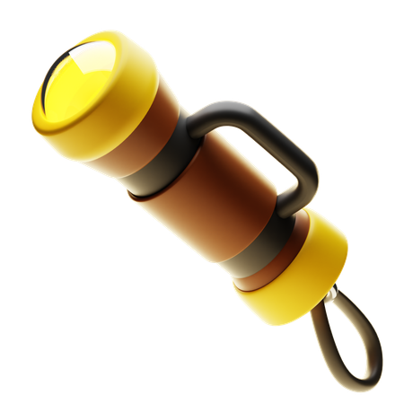 懐中電灯  3D Icon