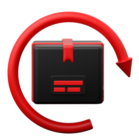 반품 패키지  3D Icon