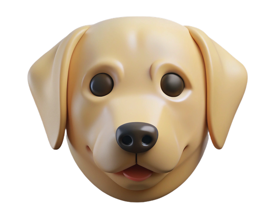 래브라도 리트리버 3D Icon