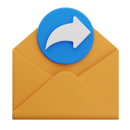 이메일 전달  3D Icon
