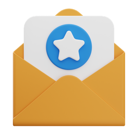즐겨찾는 이메일  3D Icon