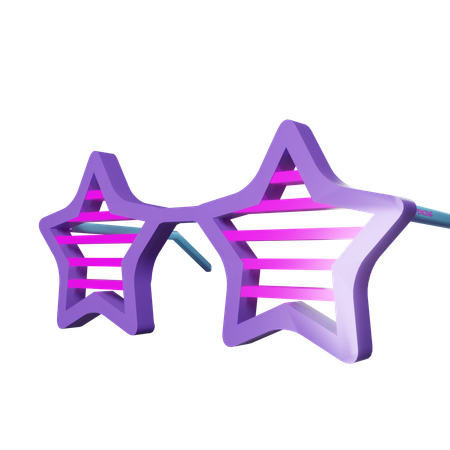 스타 안경  3D Icon
