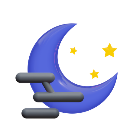 夜の霧  3D Icon