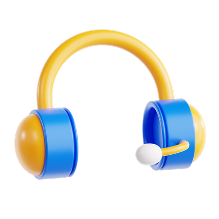 ヘッドセット  3D Icon