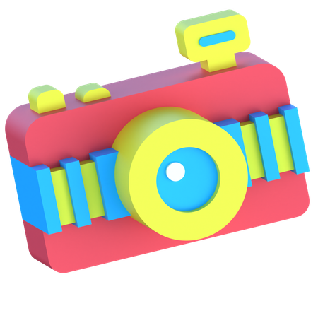 カメラ  3D Icon