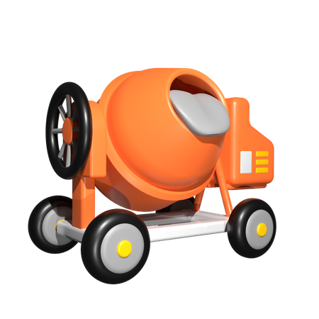 セメントミキサー  3D Icon