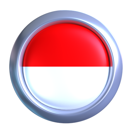 インドネシア国旗の紋章  3D Icon