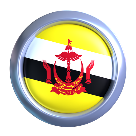 ブルネイ国旗の紋章  3D Icon