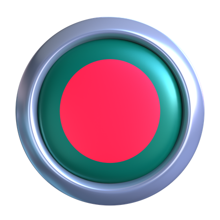 バングラデシュ国旗の紋章  3D Icon