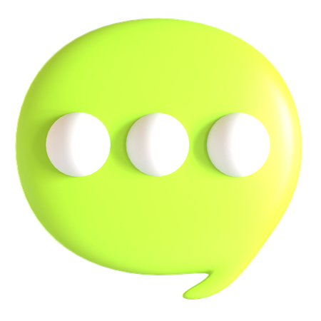 ソーシャルメディアチャット  3D Icon