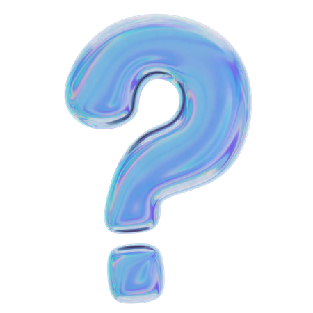 疑問符  3Dアイコン