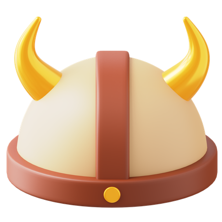 バイキングの帽子  3D Icon