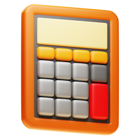 電卓  3D Icon
