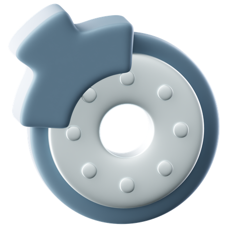 ディスクブレーキ  3D Icon