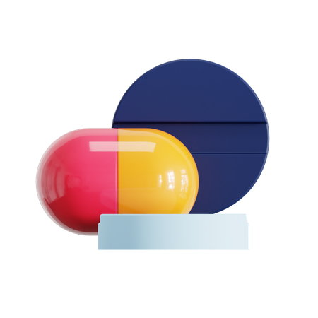 약국 위치  3D Icon