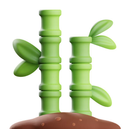 대나무  3D Icon