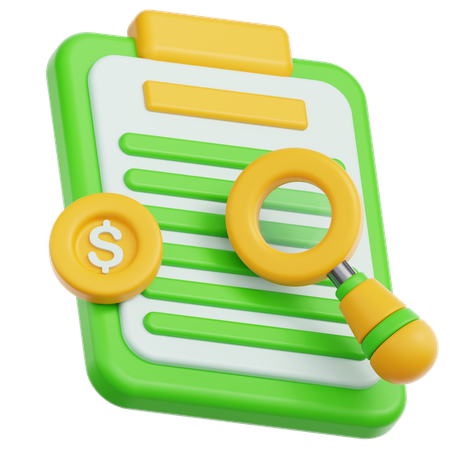 監査  3D Icon