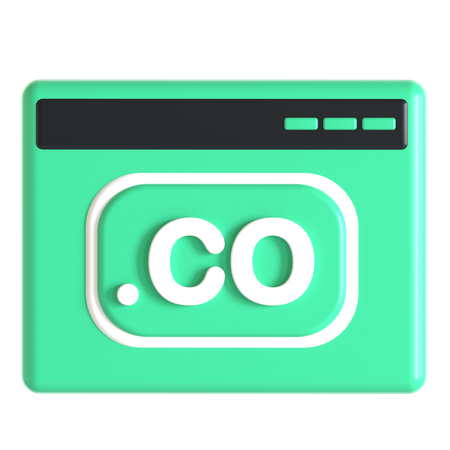 ウェブサイトのドメイン  3D Icon