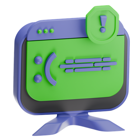 画面エラー  3D Icon