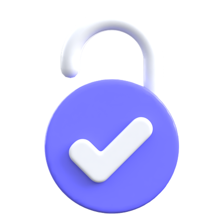 ロック解除  3D Icon