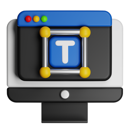 テキスト編集ツール  3D Icon