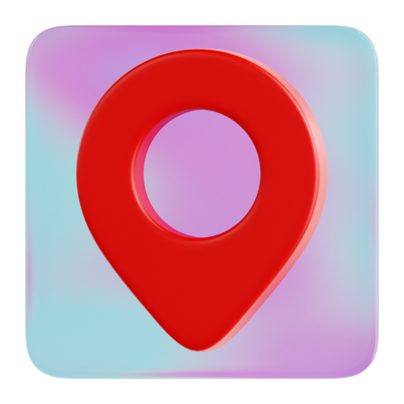 위치  3D Icon