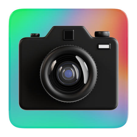 카메라  3D Icon