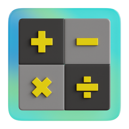 계산자  3D Icon