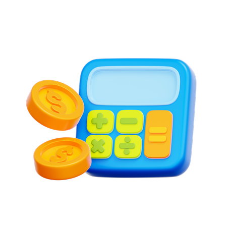 금융 계산기  3D Icon