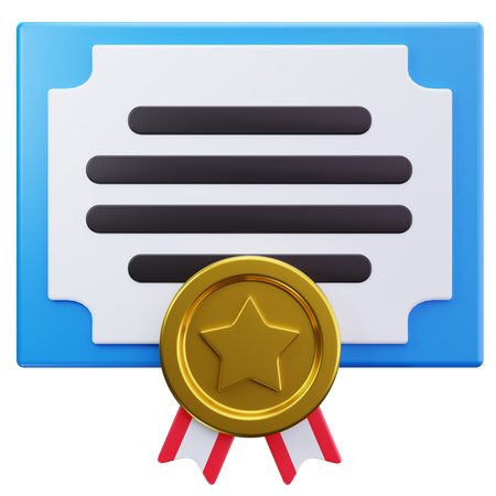 ブルーディプロマ  3D Icon