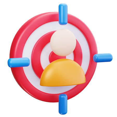 포커스 사용자  3D Icon