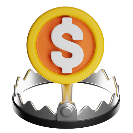 金の罠  3D Icon