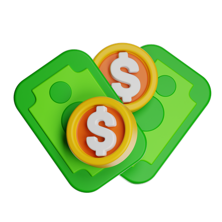 お金  3D Icon