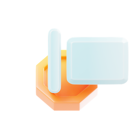 左揃え  3D Icon