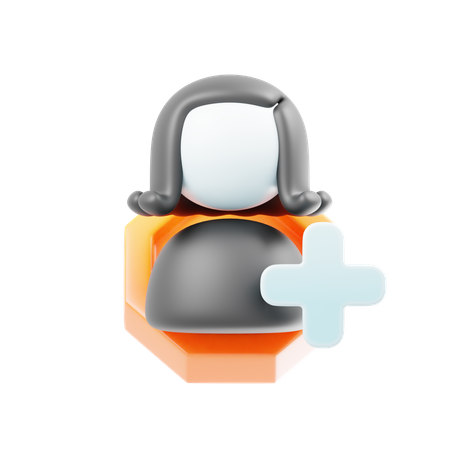ユーザーを追加する  3D Icon