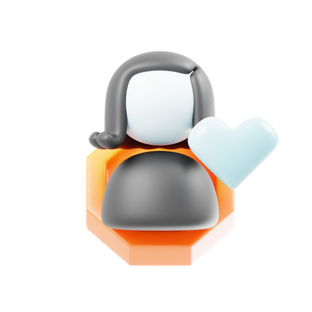 ユーザーの愛  3D Icon