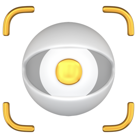 눈 스캔  3D Icon