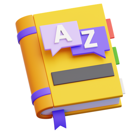 辞書  3D Icon