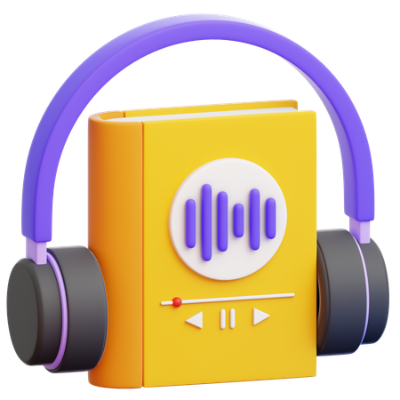 オーディオブック  3D Icon