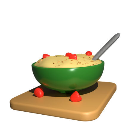 オートミール  3D Icon