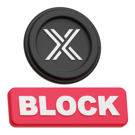 변경 불가능한 블록  3D Icon