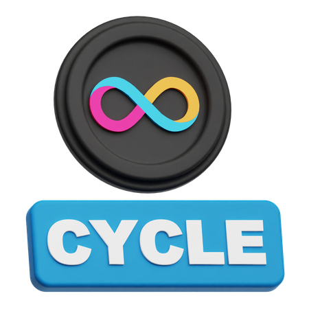 인터넷 컴퓨터 사이클  3D Icon