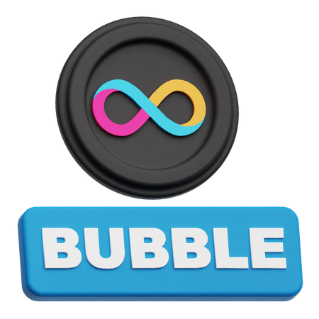 인터넷 컴퓨터 버블  3D Icon